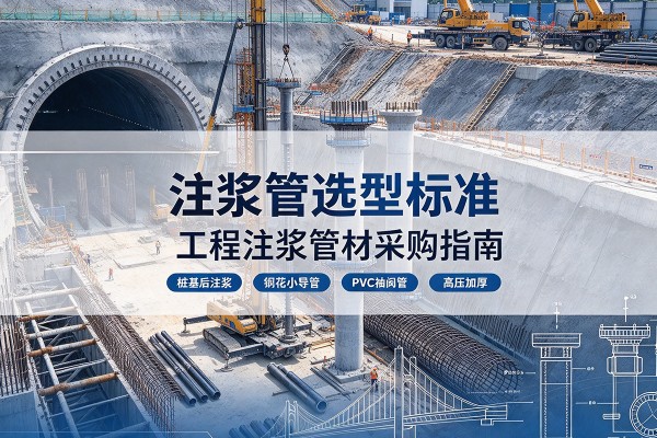 明水注浆管选型标准