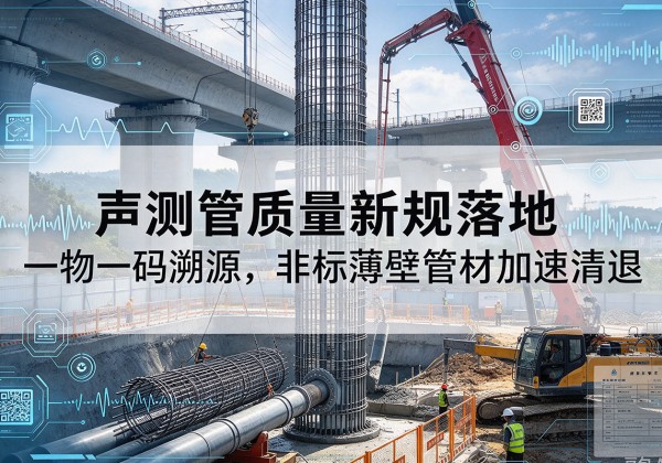 明水声测管质量新规落地，一物一码溯源，非标薄壁管材加速清退