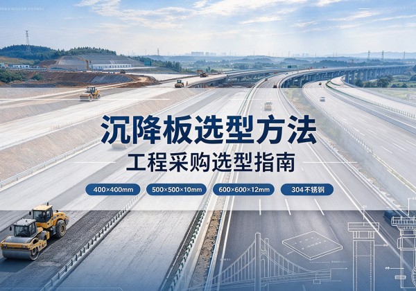 明水沉降板选择方法